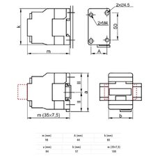 Контактор 32A 110V AC 3NO+1NO - TR1D3210F7 цена и информация | Системы безопасности, контроллеры | 220.lv