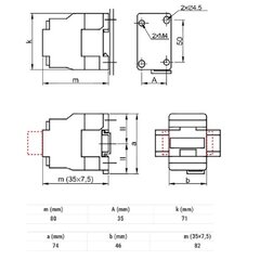 Контактор 12A 230V 3NO+1NC - TR1D1201 цена и информация | Системы безопасности, контроллеры | 220.lv