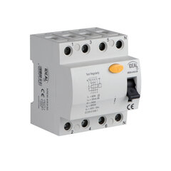 Устройство остаточного тока KRD6 4P 63A AC 30mA Идеально цена и информация | Электрические выключатели, розетки | 220.lv