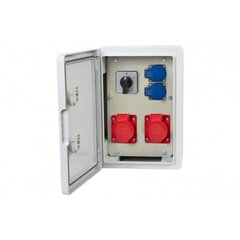 RB-250 распределительный щит для зданий 2x32A/5P, 2x230V, L/P IP65 цена и информация | Электрические выключатели, розетки | 220.lv