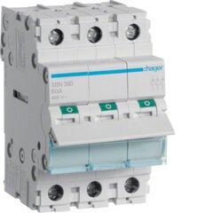 Выключатель-разъединитель SBN390 100A 3P Hager цена и информация | Электрические выключатели, розетки | 220.lv