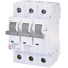 Автоматический выключатель сверхтока ETIMAT6 3P B20 6kA ETI цена и информация | Электрические выключатели, розетки | 220.lv