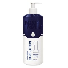 Krēmveida losjons pēc skūšanās Nishman After Shave Lotion N.1 Iceberg vīriešiem, 200 ml цена и информация | Косметика и средства для бритья | 220.lv