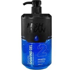 Skūšanās želeja Nishman Shaving Gel N.2 Energizing vīriešiem, 1000 ml цена и информация | Косметика и средства для бритья | 220.lv