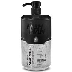 Гель для бритья Nishman Shaving Gel N.4 Colorless, 1000 ml цена и информация | Косметика и средства для бритья | 220.lv