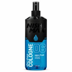 Losjons pēc skūšanās Nishman After Shave Cologne N.6 Aqua D'asil vīriešiem, 400 ml цена и информация | Косметика и средства для бритья | 220.lv