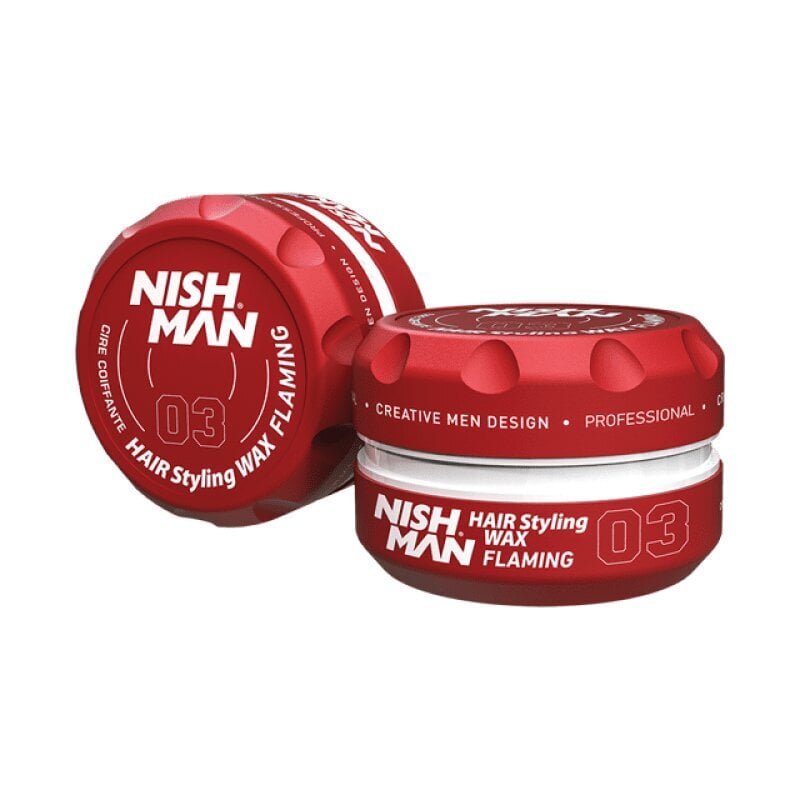 Matu veidošanas vasks Nishman Hair Styling Wax 03 Flaming vīriešiem, 30 ml cena un informācija | Matu veidošanas līdzekļi | 220.lv