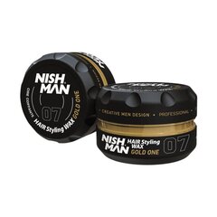 Matu veidošanas vasks Nishman Hair Styling Wax 07 Gold One vīriešiem, 30 ml цена и информация | Средства для укладки волос | 220.lv