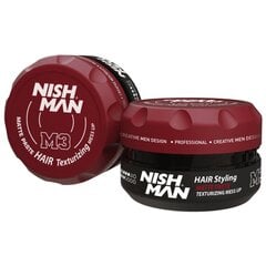 Matēta matu veidošanas pasta Nishman M3 Hair Texturizing Mess Up vīriešiem, 30 ml cena un informācija | Matu veidošanas līdzekļi | 220.lv