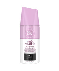 Sprejs ataugušām matu saknēm Nishlady Magic Retouch Spray, Black, 100 ml цена и информация | Краска для волос | 220.lv