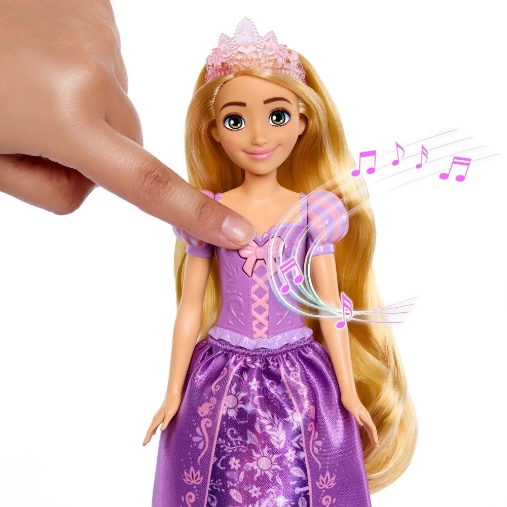 Dziedošā Disneja princese Rapunzel lelle Mattel, HPH59 cena un informācija | Rotaļlietas meitenēm | 220.lv