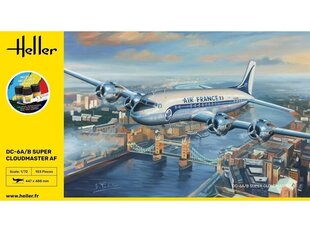 Heller - Douglas DC-6A/B Super Cloudmaster AF подарочный набор, 1/72, 56315 цена и информация | Конструкторы и кубики | 220.lv