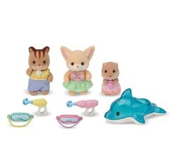 Figūriņu komplekts Sylvanian Families Baby Duo 05749 cena un informācija | Rotaļlietas meitenēm | 220.lv