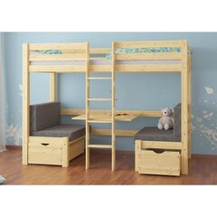 Двухъярусная кровать Olivia Elen, 90x200 см, сосна лакированная цена и информация | Детские кровати | 220.lv