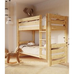 Двухъярусная кровать Olivia Ян, 90х200 см, коричневый цена и информация | Детские кровати | 220.lv