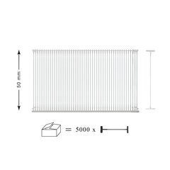 Automātiskie etiķešu turētāji Nr.50, 5000 gab., caurspīdīgs cena un informācija | Rokas instrumenti | 220.lv