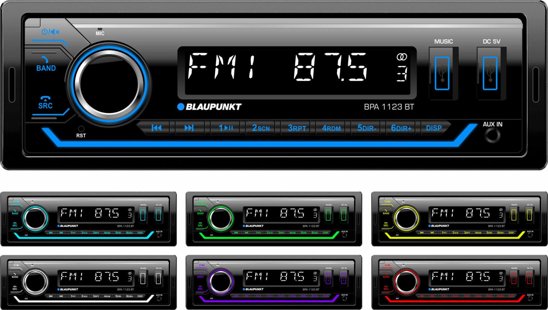 Blaupunkt BPA1123 BT cena un informācija | Auto magnetolas, multimedija | 220.lv