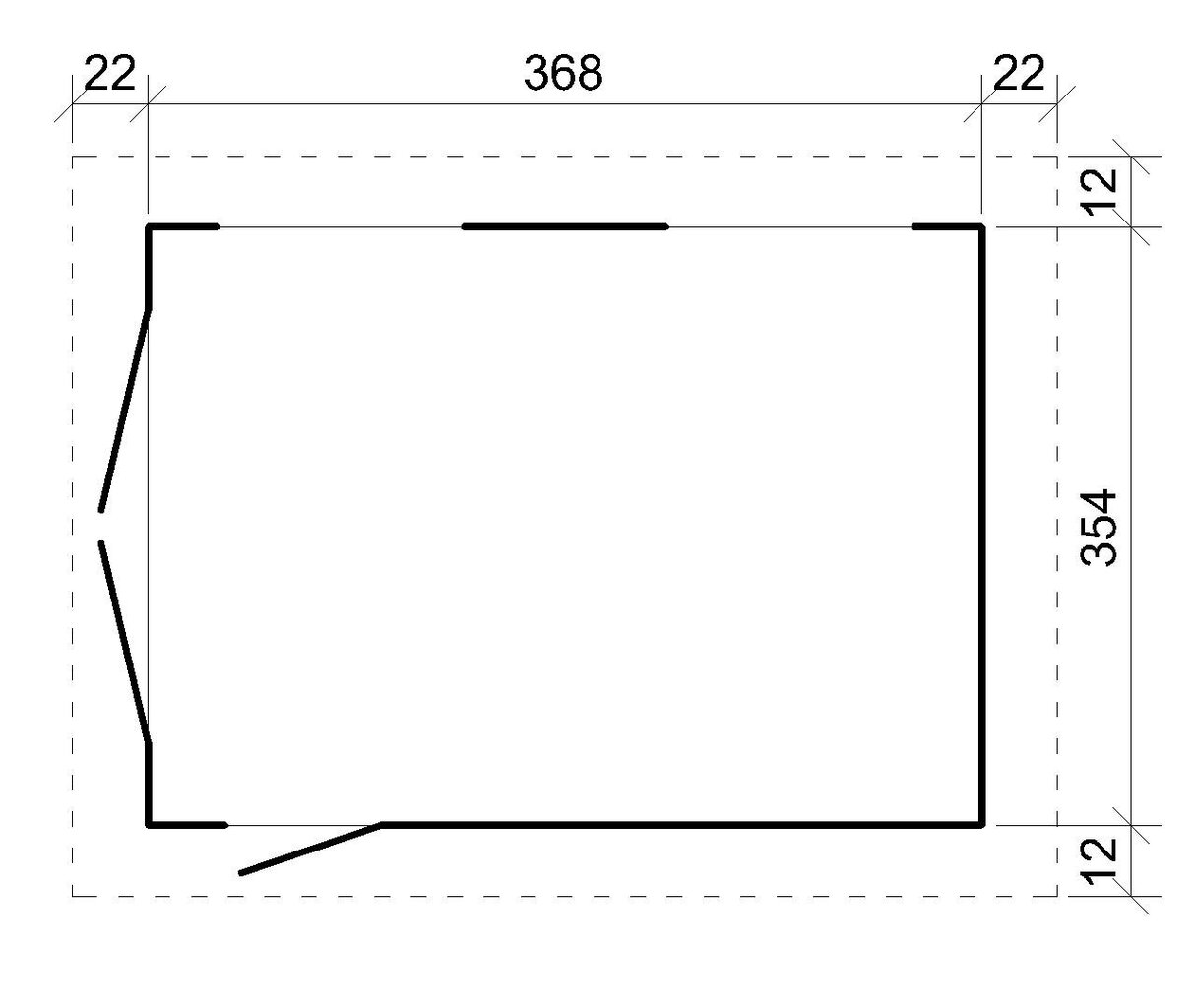 Garāža Timbela LP Smartside M990B, 269 x 354 x 368 cm, 13 m2 цена и информация | Dārza mājiņas, šķūņi, malkas nojumes | 220.lv