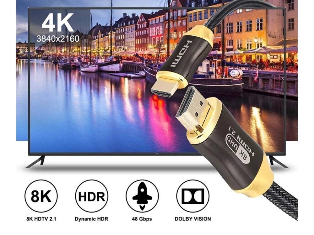 Vis Tiek HDMI, 3m cena un informācija | Kabeļi un vadi | 220.lv