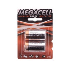 Baterijas Megacell alk lr14 kpl.2 gab. cena un informācija | Baterijas | 220.lv