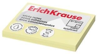 Līmlapiņas piezīmēm ErichKrause, 50x75mm, 100 loksnes cena un informācija | Kancelejas preces | 220.lv