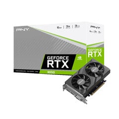 PNY GeForce RTX 3050 Verto Dual Fan (VCG30506DFXPB1) cena un informācija | Videokartes (GPU) | 220.lv