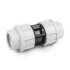 Savienotājs PE caurulēm Bradas PN16, 32 mm, balts/melns cena un informācija | Laistīšanas sistēmas | 220.lv