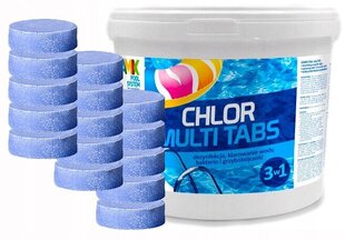 Chlorine Gamix tabletes 3 kg 3 l cena un informācija | Baseina kopšanas līdzekļi | 220.lv