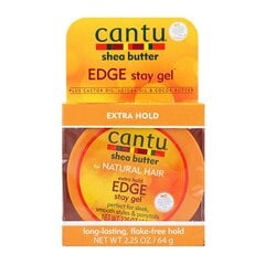 Matu vasks Cantu Shea Butter Edge Stay Gel, 64 g cena un informācija | Matu veidošanas līdzekļi | 220.lv