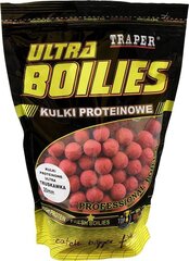 Прикормка TRAPER Ultra Boilies Strawberry 20мм 1000г цена и информация | Прикормки | 220.lv