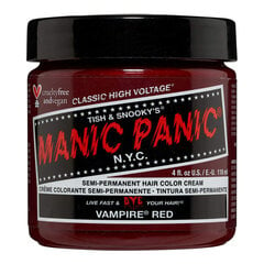 Daļēji pastāvīga matu krāsa Manic Panic Classic Vampire Red, 118 ml cena un informācija | Matu krāsas | 220.lv