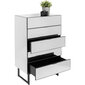 Kumode Soran 5 Drawers Melna 65x114cm cena un informācija | Kumodes | 220.lv