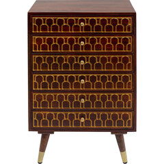 Комод Muskat, коричневый, 91 x 60 x 40 см цена и информация | Шкафчики в гостиную | 220.lv