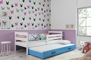 Bērnu gulta BMS11BZI, 80x190 cm, balta/zila cena un informācija | Bērnu gultas | 220.lv