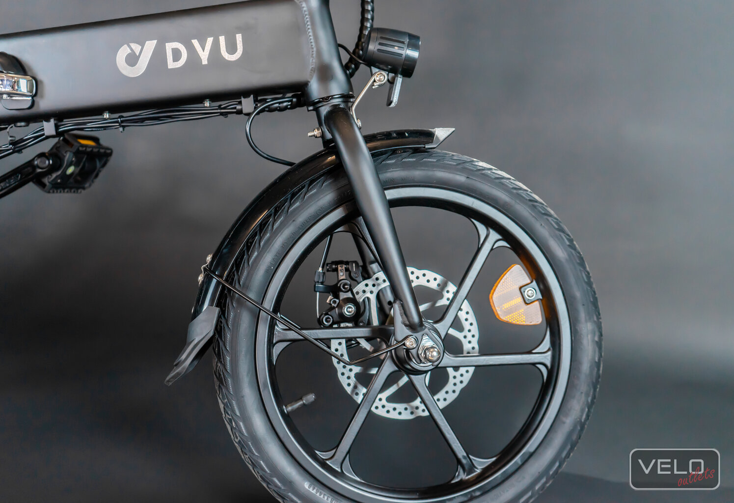 Elektriskais velosipēds Dyu A1F Pro, 16", melns cena un informācija | Elektrovelosipēdi | 220.lv