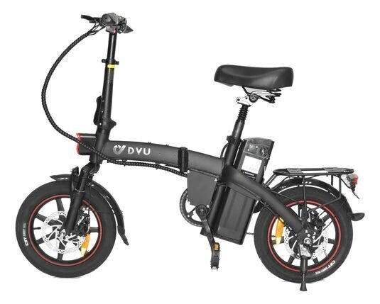 Elektriskais velosipēds Dyu A5, 14", pelēks цена и информация | Elektrovelosipēdi | 220.lv