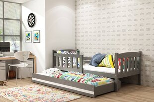 Детская кроватка без матраса BMS13PP, 80x190 см, серый цена и информация | Детские кровати | 220.lv
