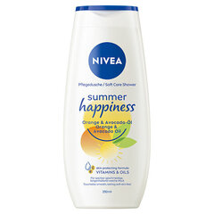 Dušas želeja Nivea Summer Happiness, 250 ml cena un informācija | Dušas želejas, eļļas | 220.lv