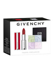 Kosmētikas komplekts Givenchy Make-Up Set: presēts pūderis, 9,5 g + lūpu krāsa, 3,4 g cena un informācija | Lūpu krāsas, balzāmi, spīdumi, vazelīns | 220.lv