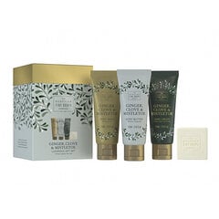 Косметический набор The Scottish Fine Soaps Company Ginger Clove &amp; Mistletoe: гель для тела, 75 мл + крем для тела, 75 мл + крем для рук и ногтей, 75 мл + мыло, 40 г цена и информация | Кремы, лосьоны для тела | 220.lv