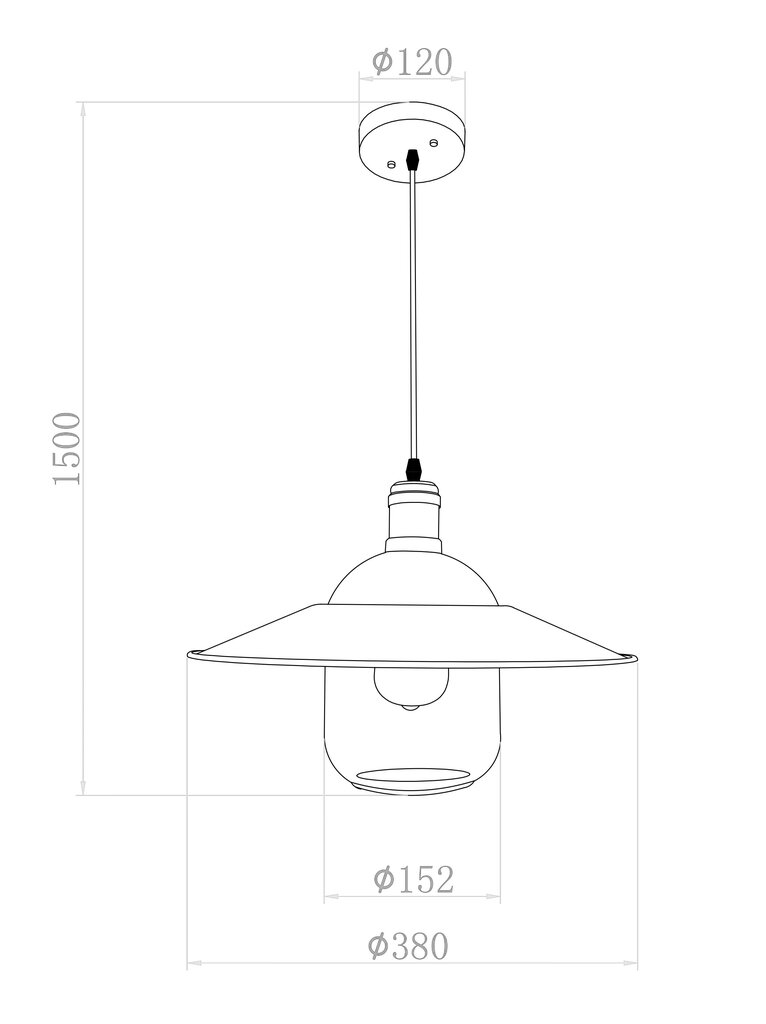 G.LUX piekaramā lampa GT-444-1S cena un informācija | Lustras | 220.lv