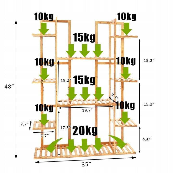 Fluxar Home POL043 statīvs ziediem 123 cm cena un informācija | Ziedu statīvi, puķu podu turētāji | 220.lv