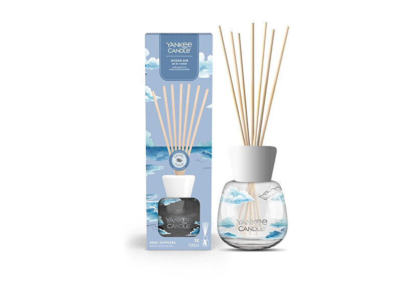 Mājas parfimērija ar nūjiņām Yankee Candle The Signature Ocean Air Reed, 100 ml cena un informācija | Mājas aromāti | 220.lv