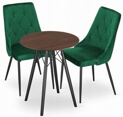 3-х частей обеденный комплект Leobert Todi Imola, серый/зеленый цена и информация | Комплекты мебели для столовой | 220.lv