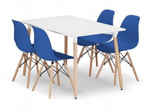 5-частный обеденный комплект Leobert Adria Osaka, белый/синий цена и информация | Комплекты мебели для столовой | 220.lv