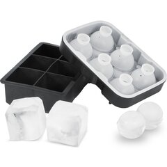 Набор форм для приготовления ледяных кубиков Vevor, черный, 5 см, 6 шт. цена и информация | Кухонные принадлежности | 220.lv