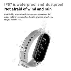 MyTime MT6 Smart Браслет IP67 с измерением пульса и артериального давления / Соц. сети / Монитор сна Blue цена и информация | Смарт-часы (smartwatch) | 220.lv