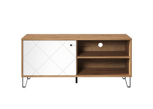 TV skapis Trendteam Touch, 123 cm, balts/brūns cena un informācija | TV galdiņi | 220.lv