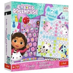 Gabby’s Dollhouse galda spēle 2 vienā Trefl cena un informācija | Galda spēles | 220.lv