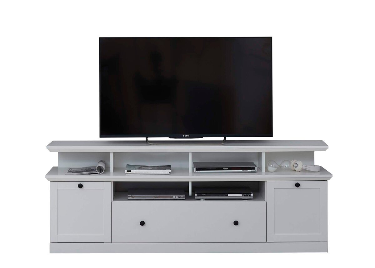 TV skapis Trendteam Baxter, 177x41xH65 cm, balts cena un informācija | TV galdiņi | 220.lv